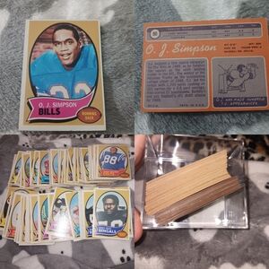 Vintage 1970 Football Trading Card Set